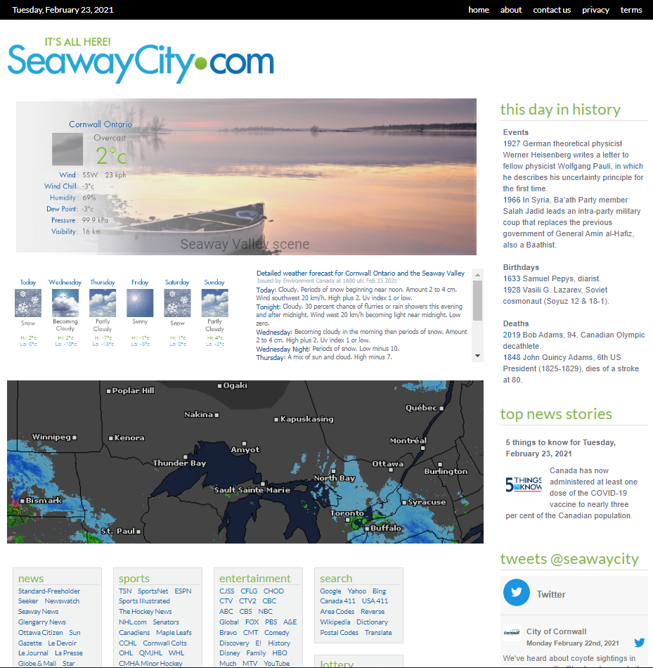 New SeawayCity.com website